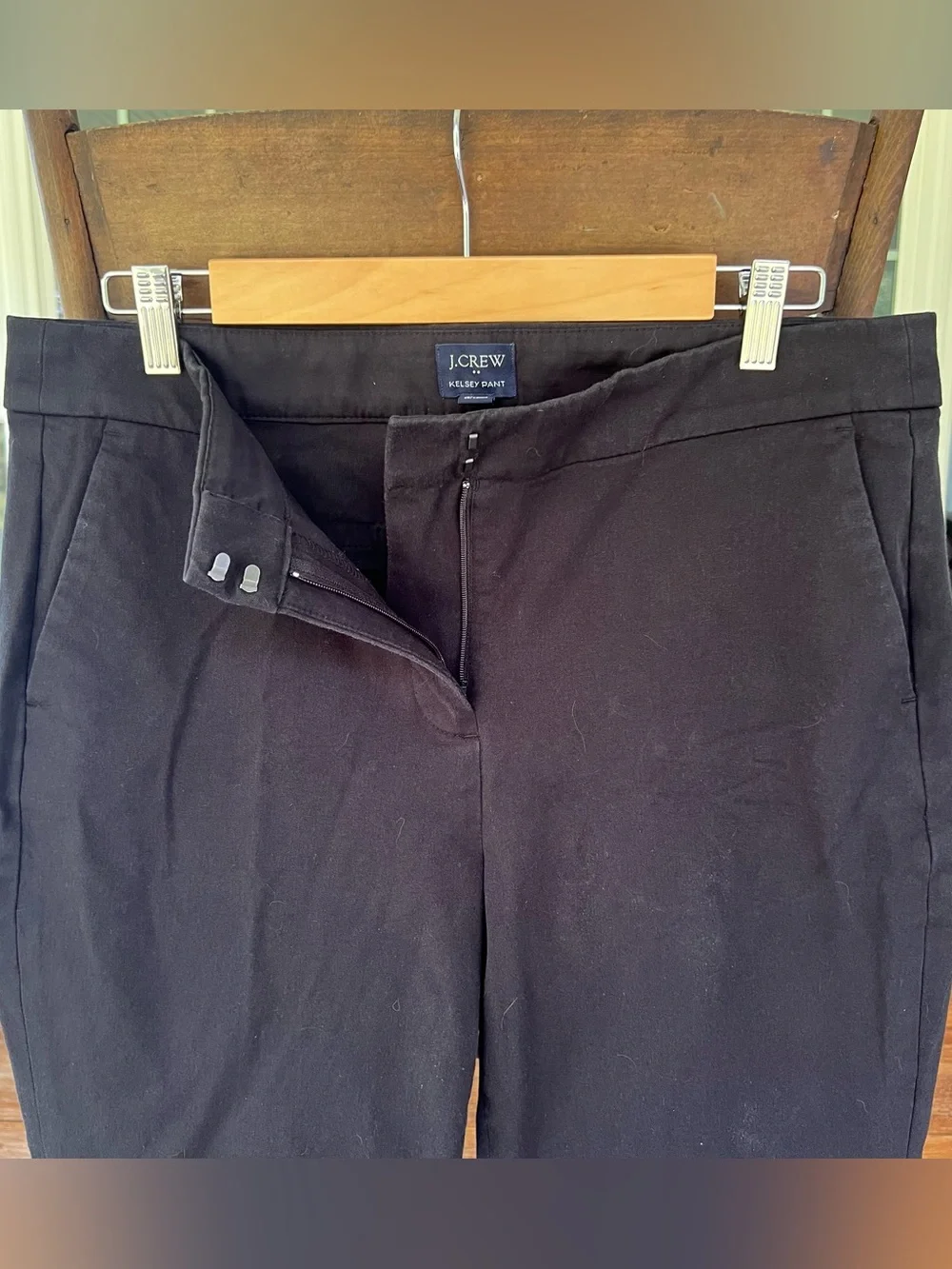 J Crew Kelsey Pant Black Kick Out Flare Crop Trousers Womens Size 12